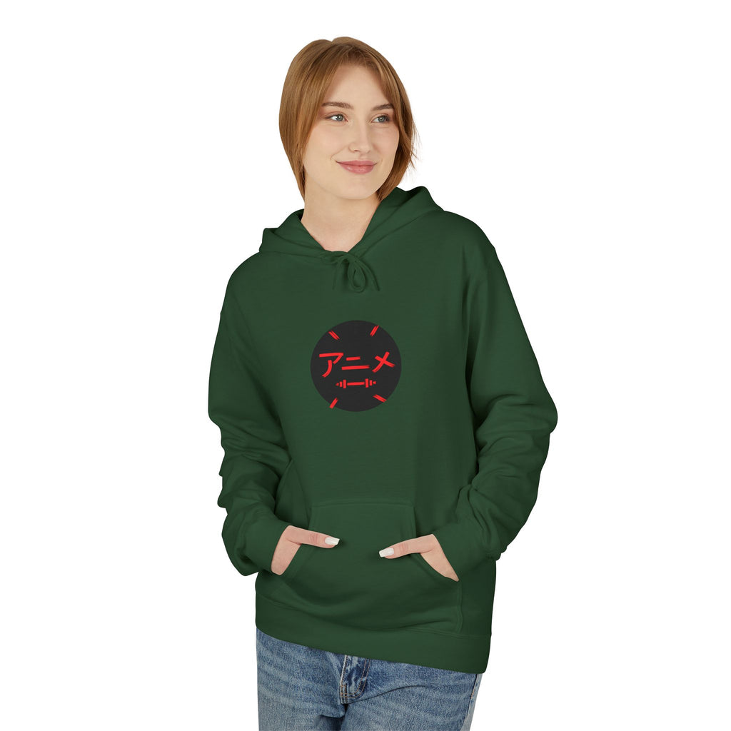 Anime Athletics Hoodie — Anime Gym Hoodie with Kanji Logo