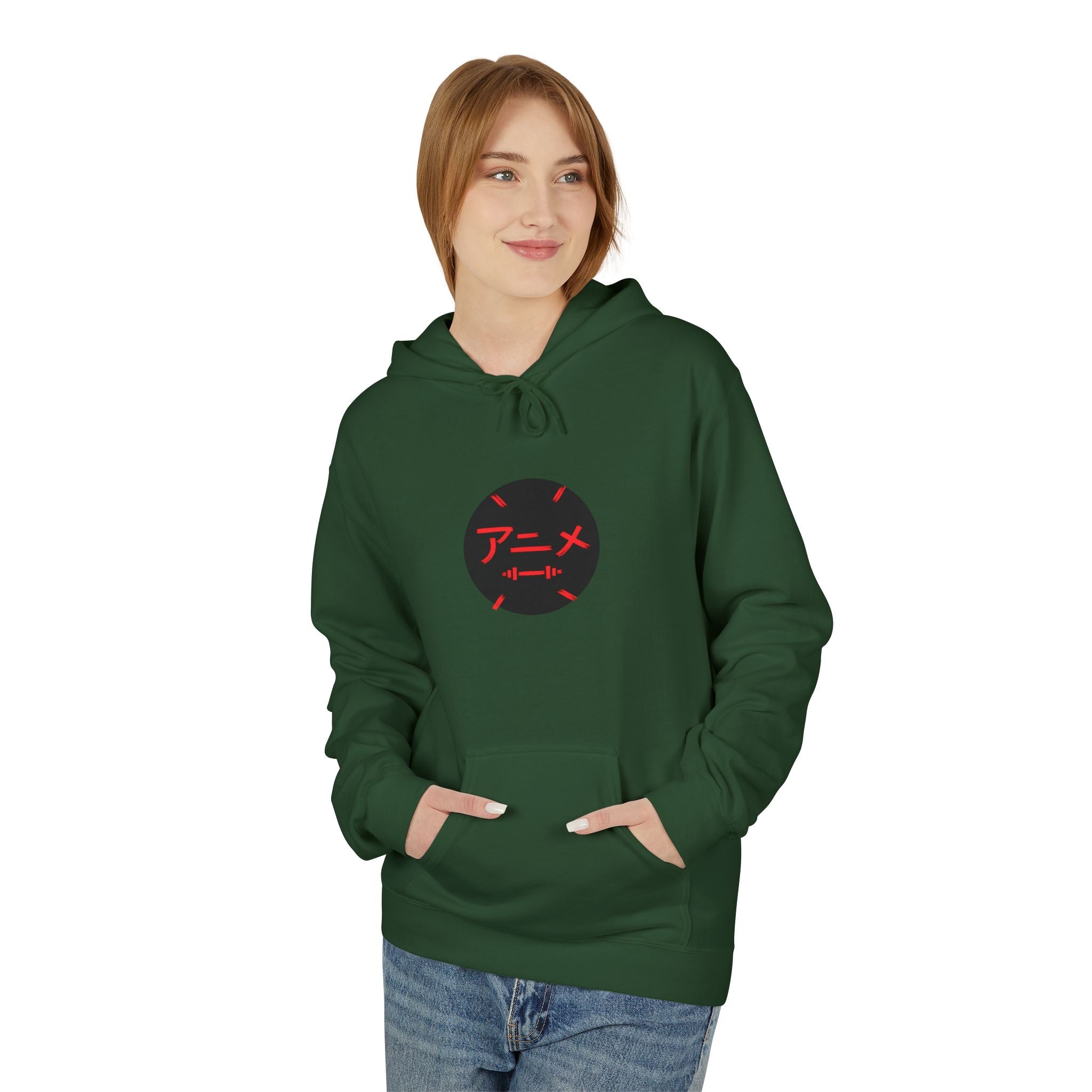 Anime Athletics Hoodie — Anime Gym Hoodie with Kanji Logo
