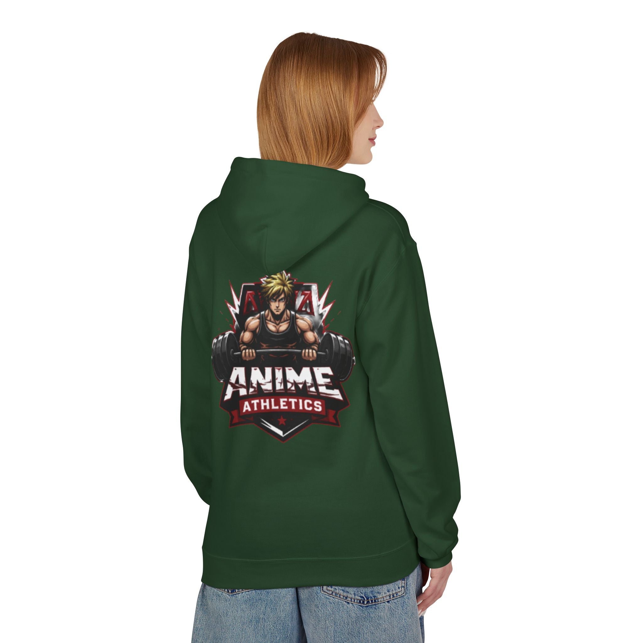 Anime Athletics Hoodie — Anime Gym Hoodie with Kanji Logo